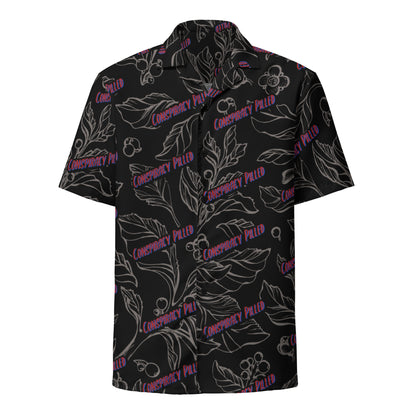 Black Floral Hawaiian Shirt