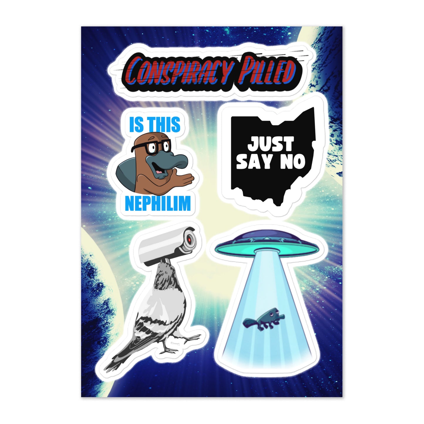 Conspiracy Pilled (Sticker Sheet)