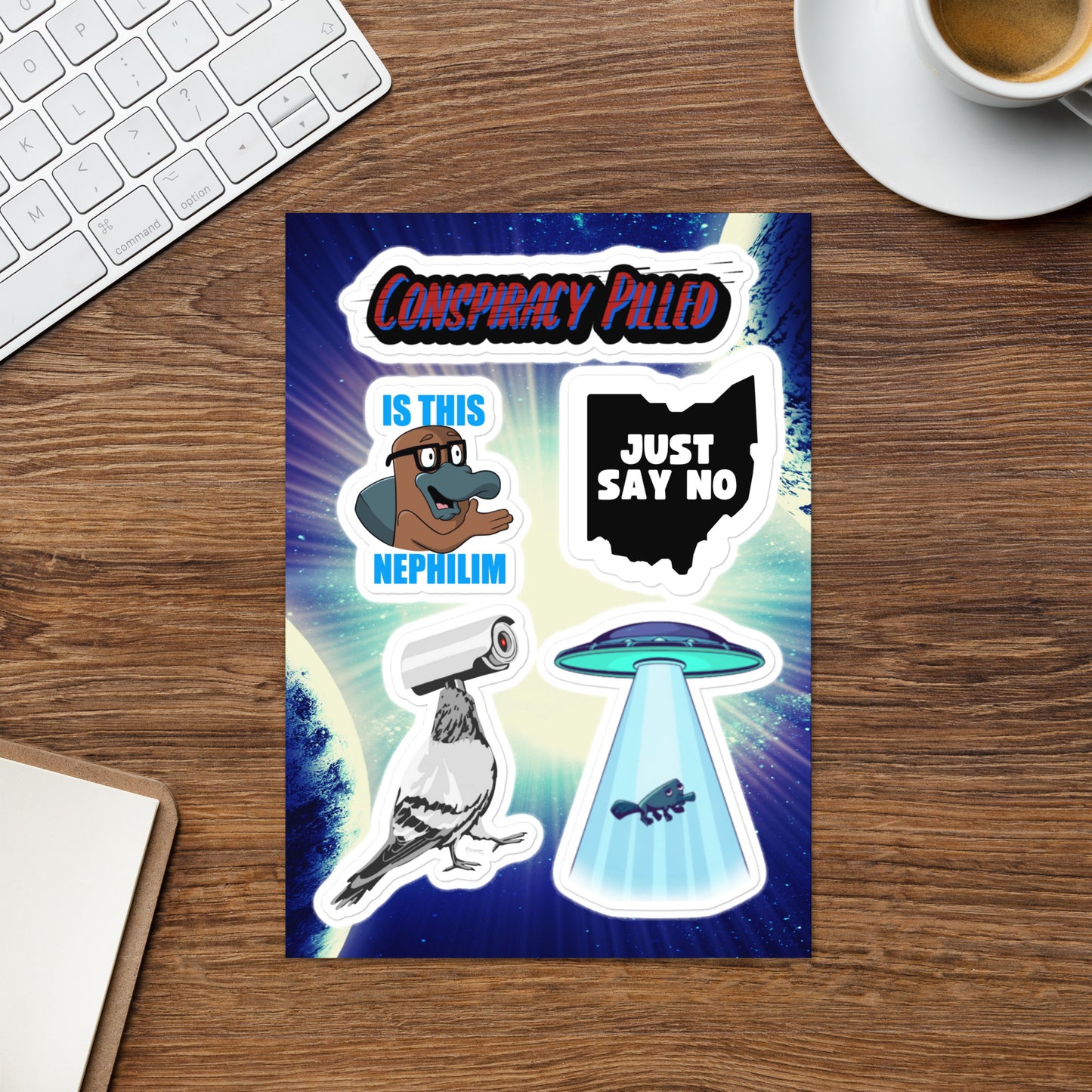 Conspiracy Pilled (Sticker Sheet)