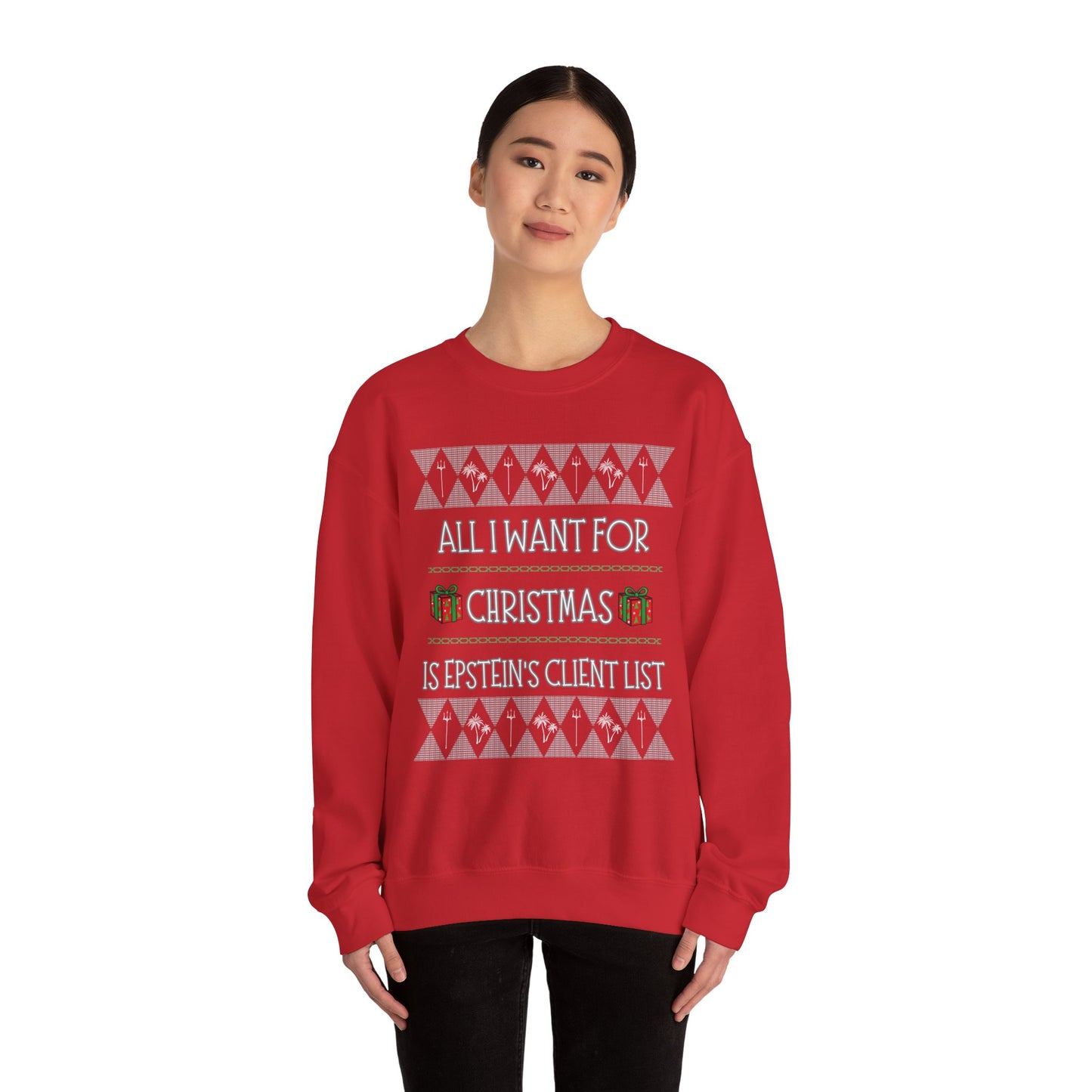 Epstein's Client List UGLY Christmas Sweater