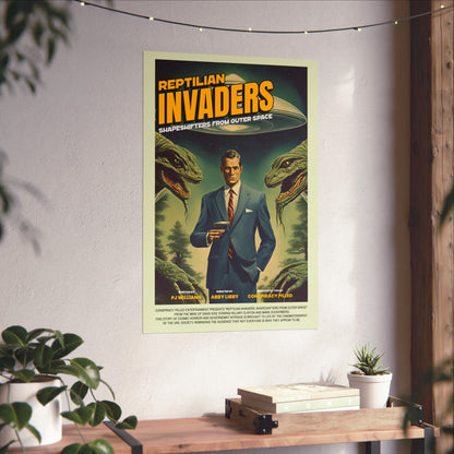 Reptilian Invaders - (Matte Movie Poster)