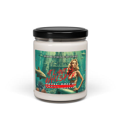 Atlantis Whisper Soy Candle (Ocean Breeze Scented, 9oz)