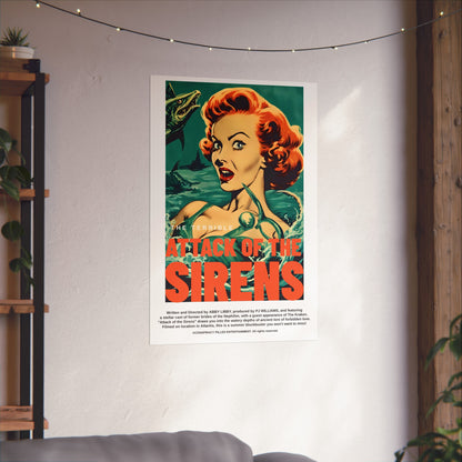 Attack of the Sirens - (Matte Movie Poster)