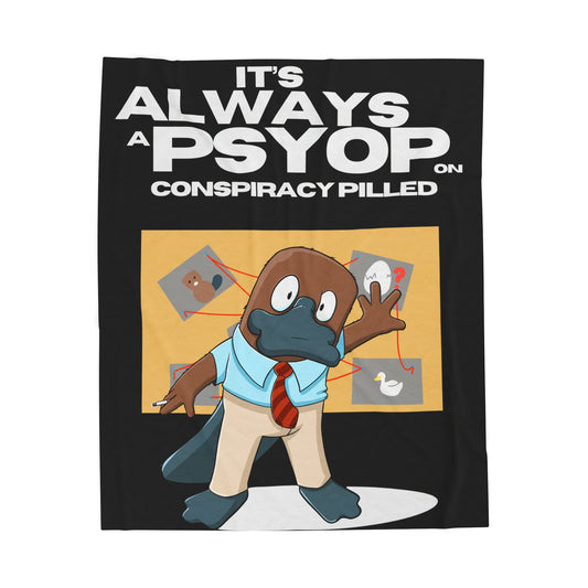 It's Always a Psyop - Plush Blanket