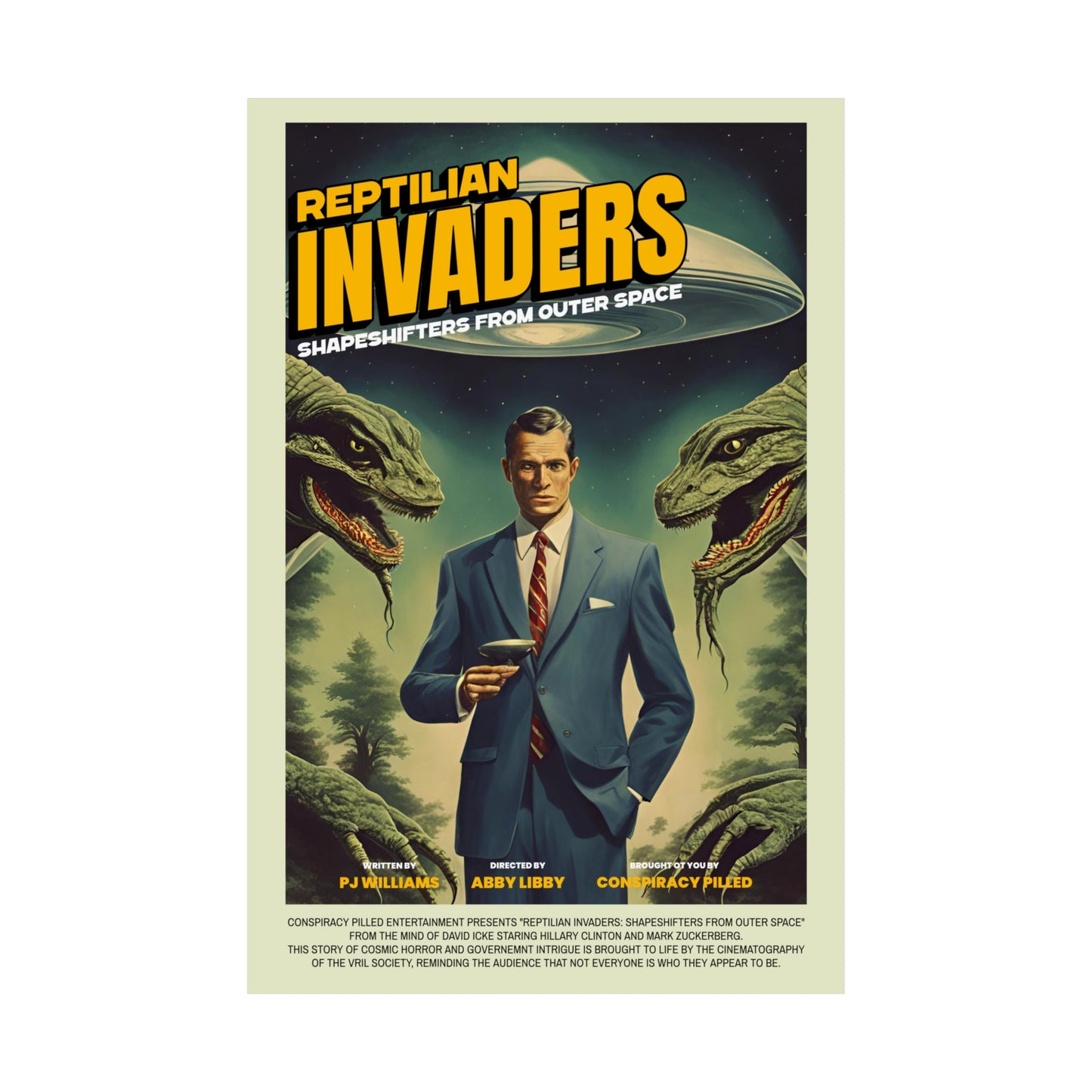 Reptilian Invaders - (Matte Movie Poster)