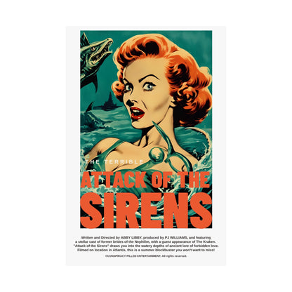 Attack of the Sirens - (Matte Movie Poster)