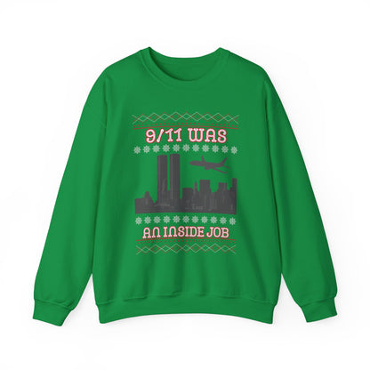 "9/11 Was an Inside Job" UGLY Christmas Sweater