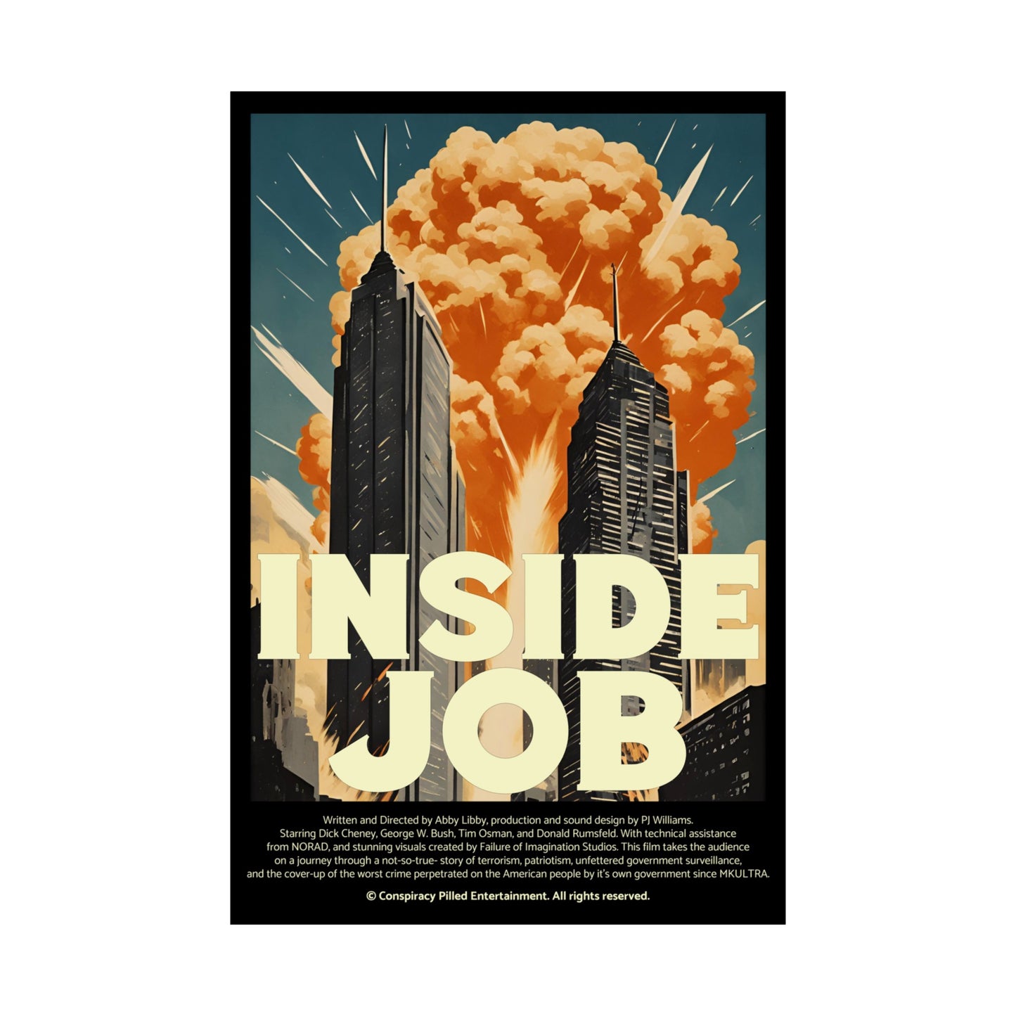 Inside Job - (Matte Movie Poster)