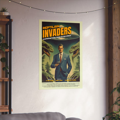 Reptilian Invaders - (Matte Movie Poster)