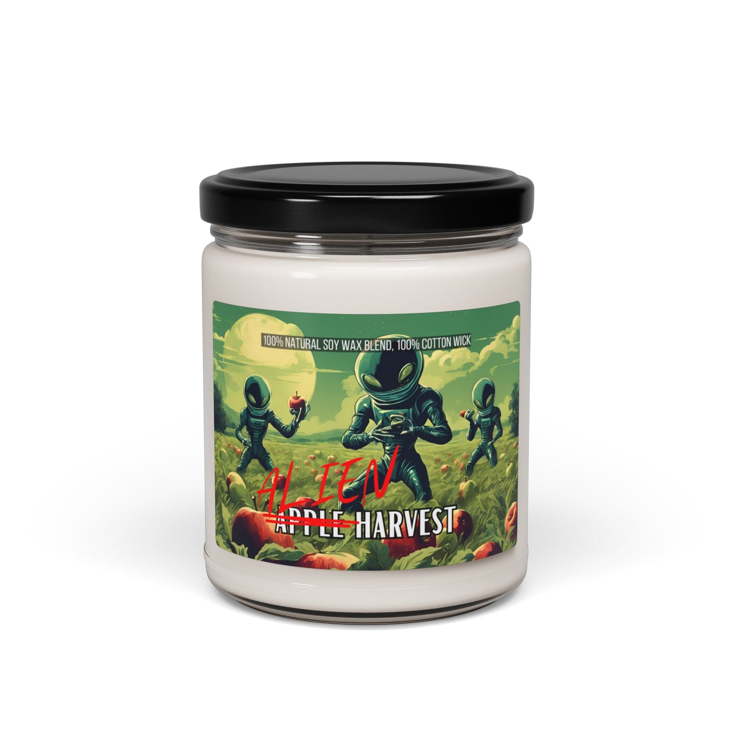 Alien Harvest Soy Candle (Apple Harvest Scented, 9oz)