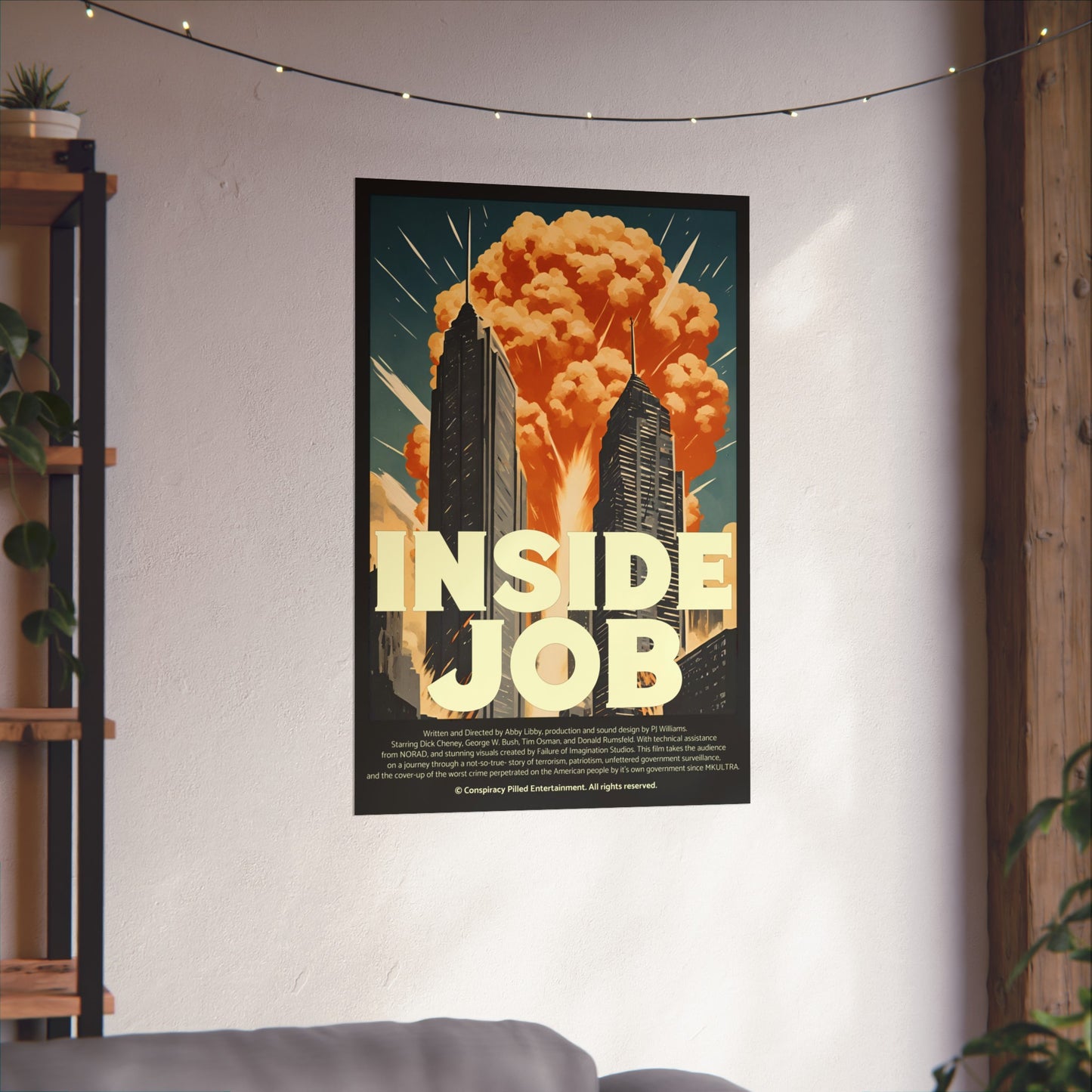 Inside Job - (Matte Movie Poster)