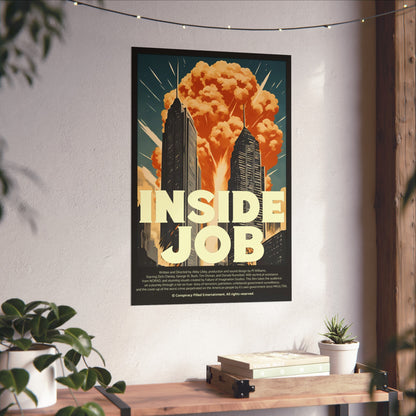 Inside Job - (Matte Movie Poster)