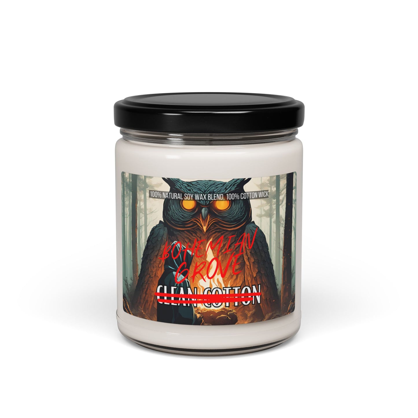 Bohemian Grove Soy Candle (Clean Cotton Scented, 9oz)