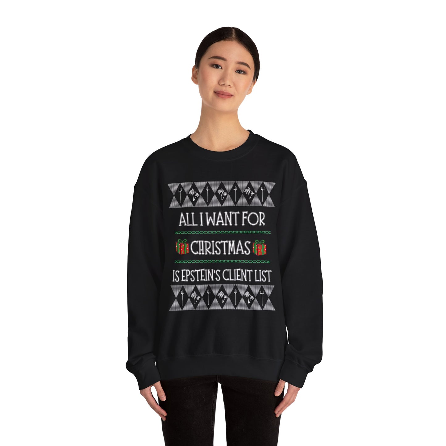 Epstein's Client List UGLY Christmas Sweater