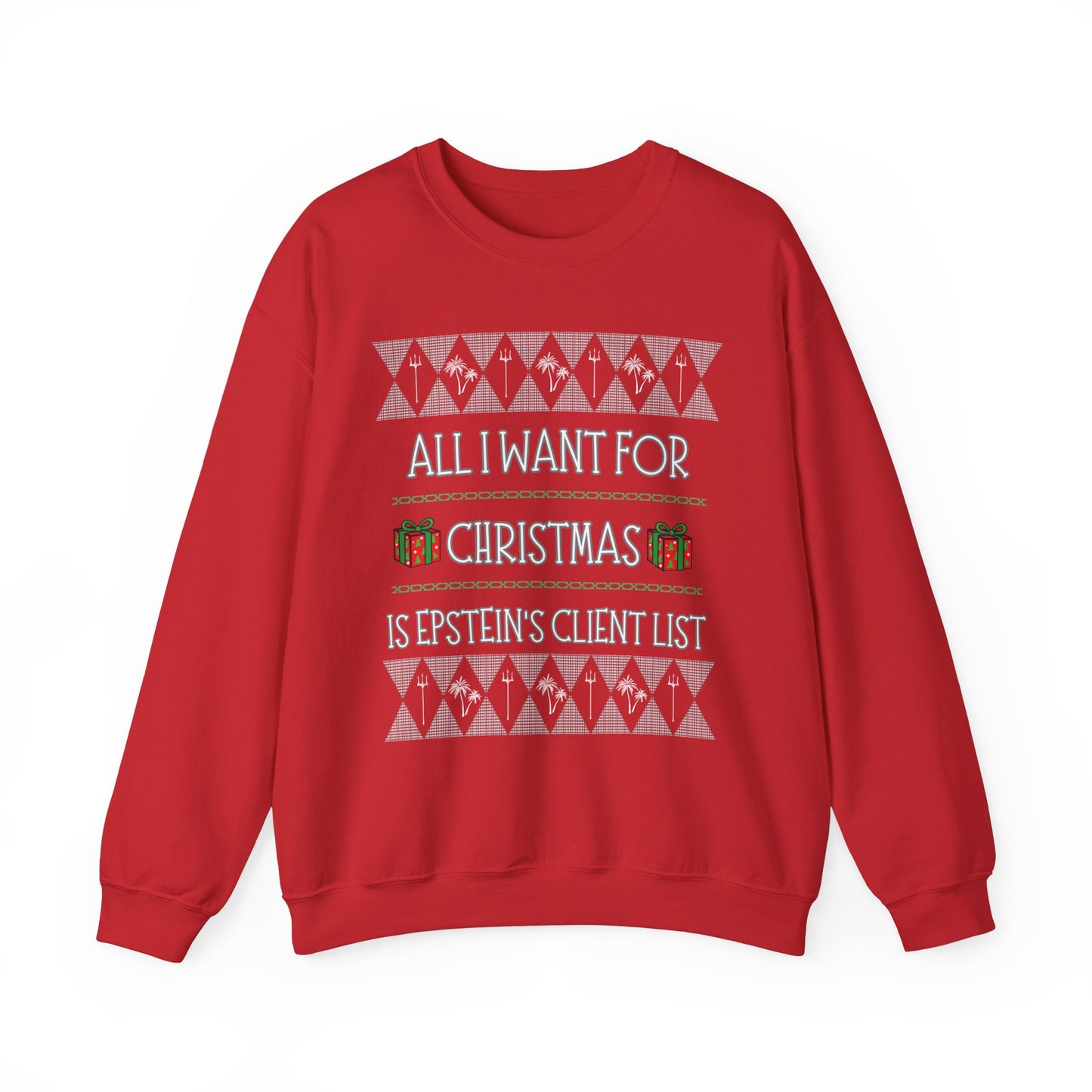 Epstein's Client List UGLY Christmas Sweater