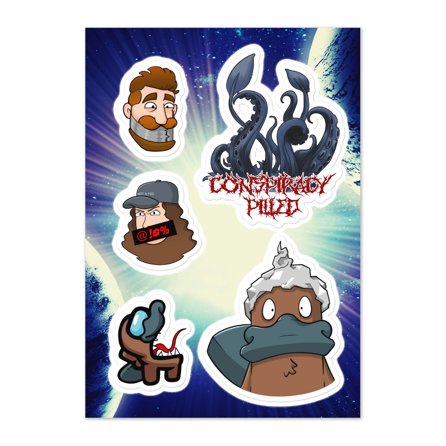 Conspiracy Pilled (Sticker Sheet #1)